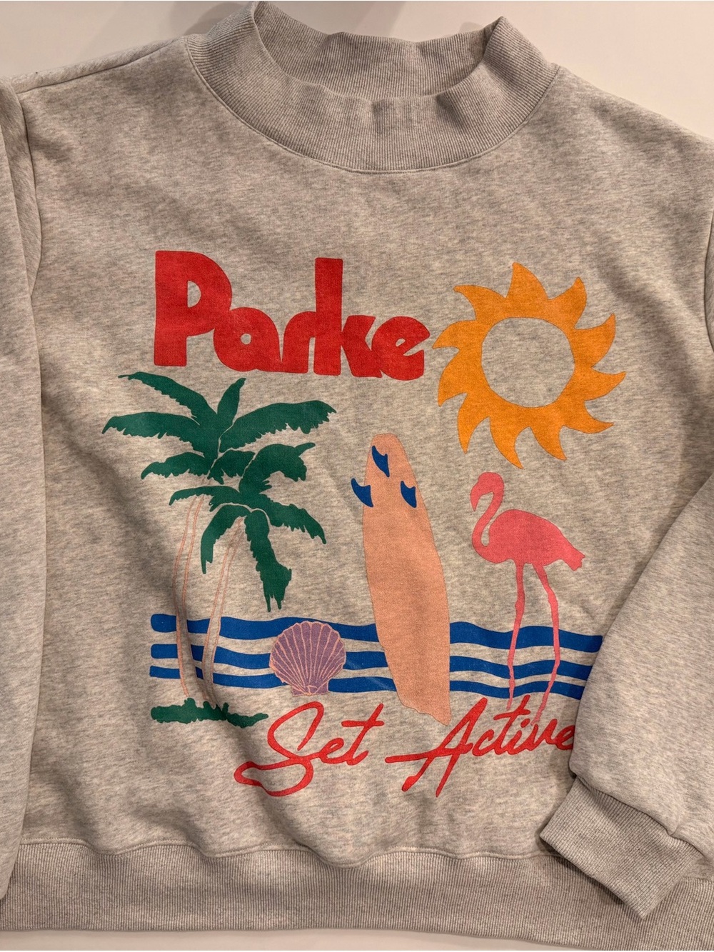 PARKE x SET ACTIVE Get Active Graphic Crewneck – L/XL
